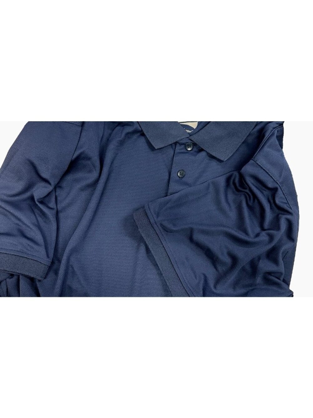 Syntrel Mens Performance Mesh Polo Top Shirt Dark Blue Navy Size S - Picture 2 of 2